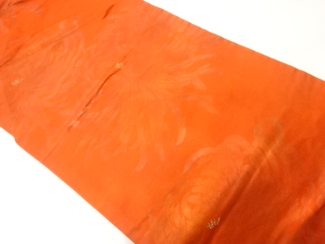 JAPANESE KIMONO / NAGOYA OBI / SILK / WOVEN KIKU